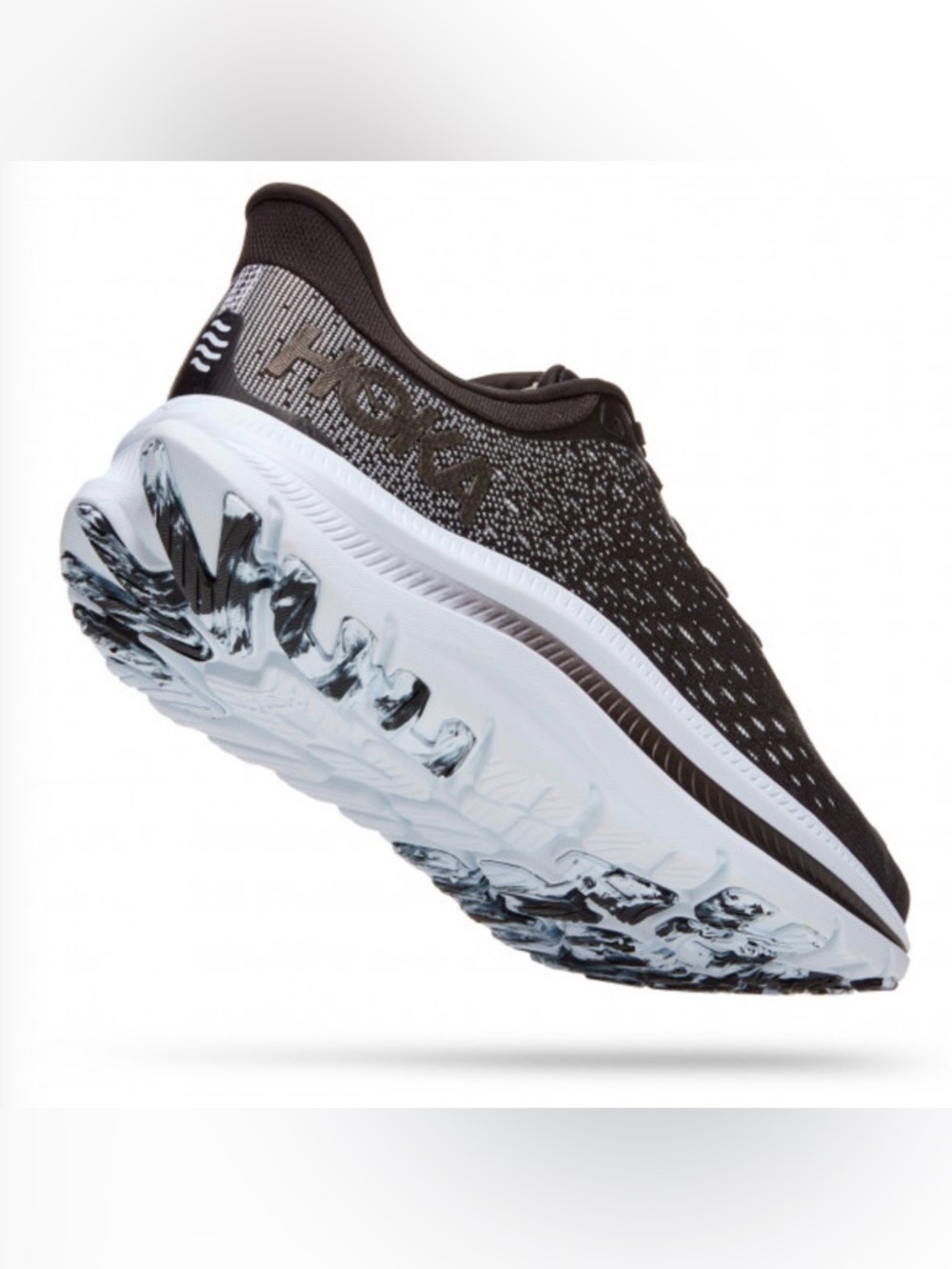 HOKA One One Kawana 'Black White Black Running Sneakers Size 10D - Picture 3 of 11